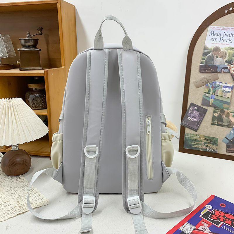 Japanese-style ins sweet girl schoolbag, high school and college student backpack 2024 new treasure backpack for girls Specification drawing