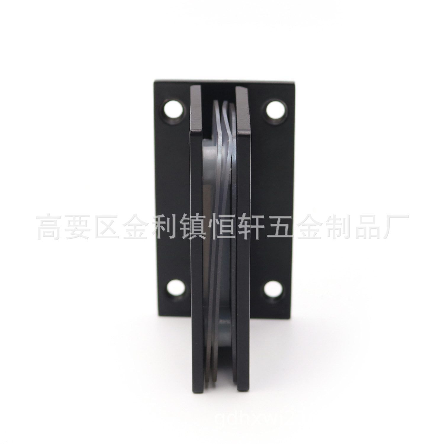 Stainless steel 90-degree black bathroom clamp, bathroom door hinge, frameless door clamp, matte black bathroom glass clamp details Picture