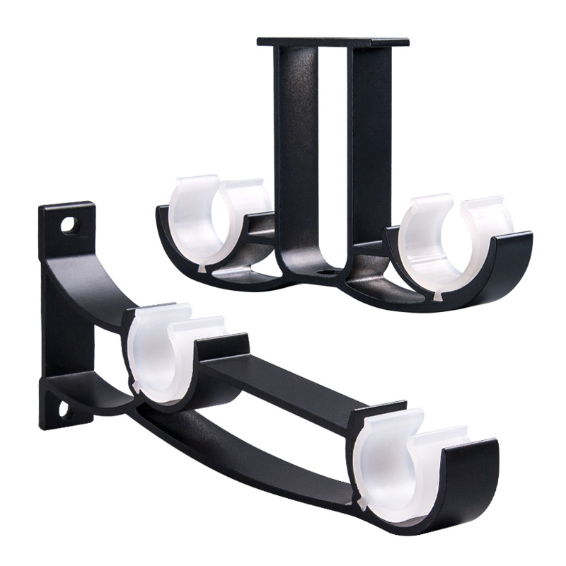 Zhongshang curtain rod bracket installation code Roman rod double bracket side-mounted top assembly piece curtain rod bracket B Item Picture