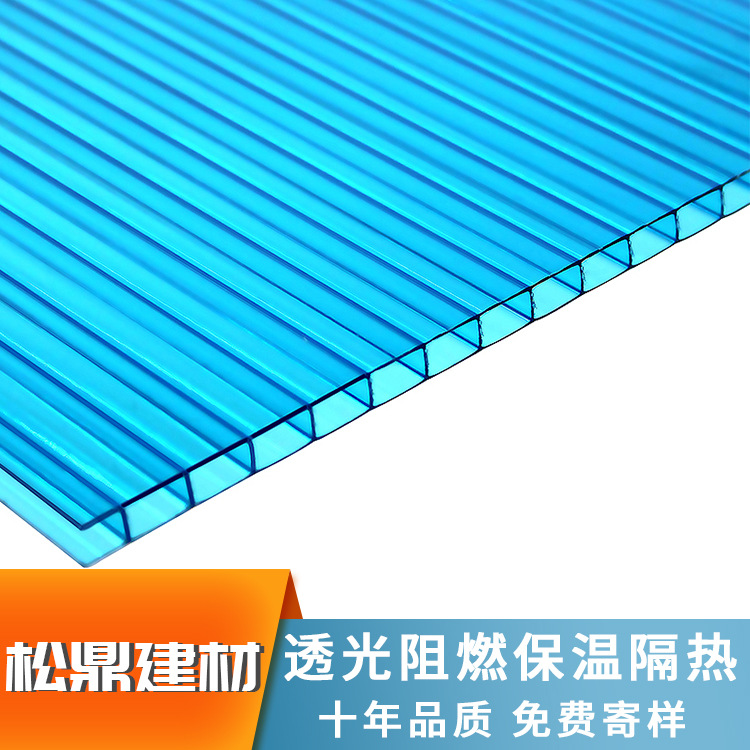 Double-layer transparent polycarbonate sheet, hollow PC polycarbonate light-transmitting sheet, greenhouse, carport, canopy, polycarbonate sheet full figure