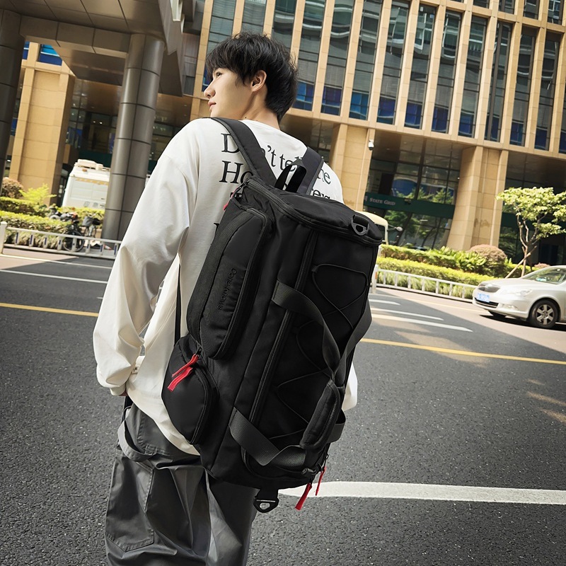 Short-distance travel bags, men's large-capacity lightweight hand-held luggage bags, business trip bags, dry and wet separation sports and fitness bags details Picture