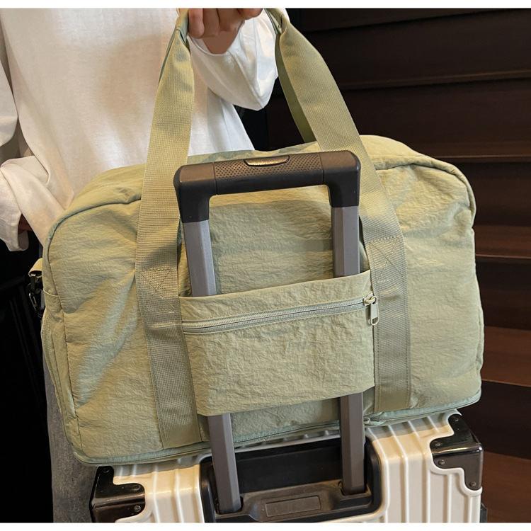 Foldable and expandable lightweight travel bag, women's short business trip luggage bag, men's large-capacity maternity bag, hand-held fitness bag Specification drawing