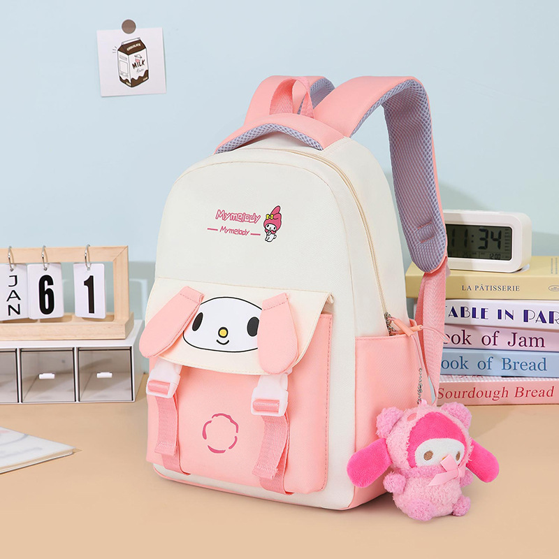 Large-capacity schoolbags for boys and girls, lightweight and spine-protecting children's cartoon backpacks for grades one, three and six Specification drawing