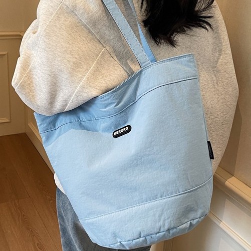 Lazy style large-capacity canvas bag for women, new 2025 Korean fashion handbag, versatile commuting bucket tote bag Specification drawing