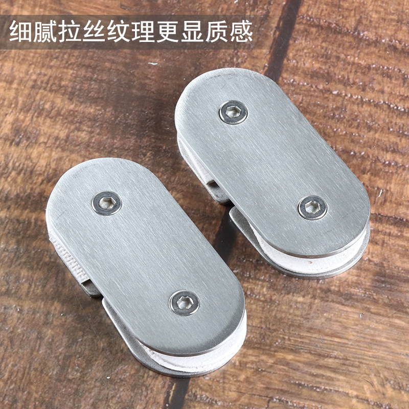 Stainless steel glass clamps 180-degree bilateral fixed clamps, shower room glass connection parts, partition corner codes, factory direct sales Application Scenario