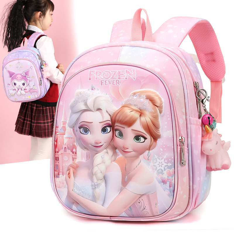 New children's backpacks for 3-5 years old boys and girls, cute cartoon Kulomi backpacks, kindergarten backpacks full figure