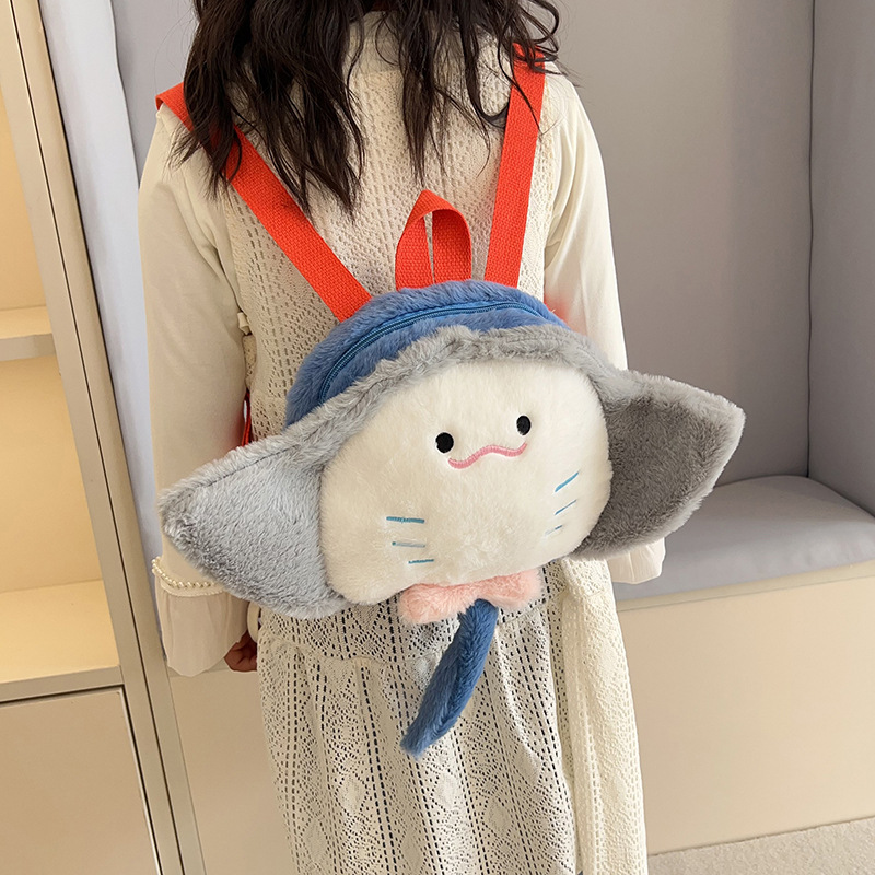 New cute Marine animal, super adorable little turtle cartoon backpack, children's coin purse, girlish backpack doll Specification drawing