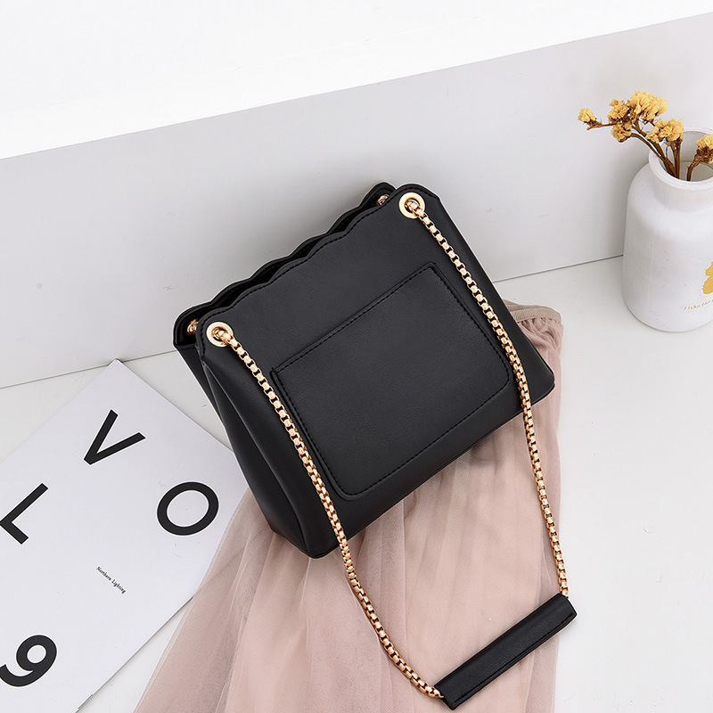 Cross-border women's bag 2021 New large-capacity single-shoulder bag, fashionable, trendy, simple and versatile crossbody bag, PU women's bag Specification drawing