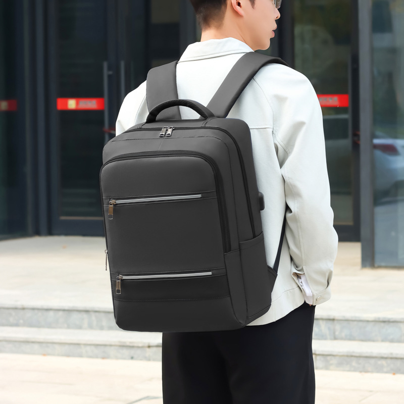 Large-capacity 16-inch laptop, business backpack, college student schoolbag, lightweight commuting, waterproof, men's backpack details Picture