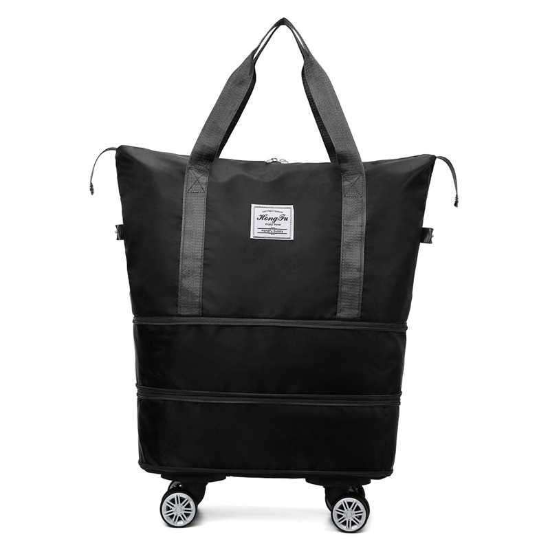 Universal wheel travel bag, light and portable luggage bag, storage bag, maternity bag, dry and wet separation, large-capacity fitness yoga bag Item Picture