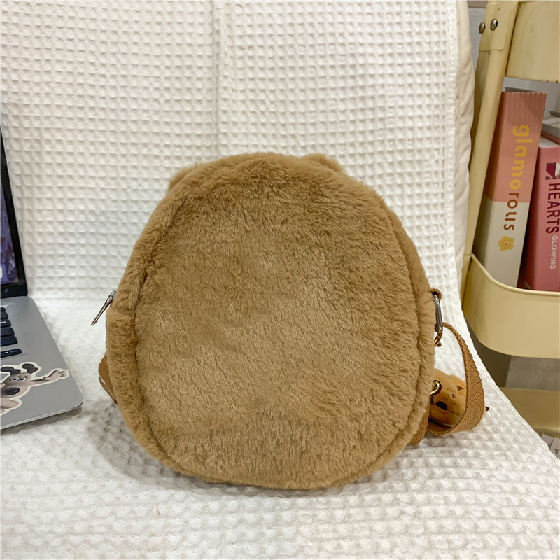 Cute cartoon little bag, Korean version of Instagram, Japanese style versatile casual single-shoulder student phone bag, girl crossbody bag Specification drawing