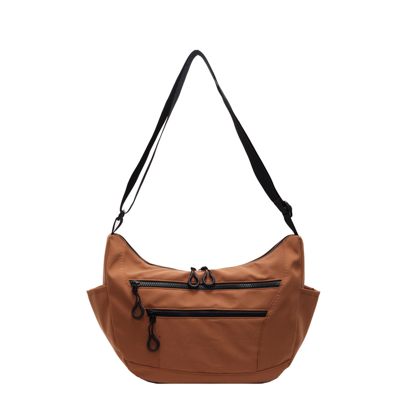 New large-capacity commuter single-shoulder bag, versatile class tote bag, lightweight and fashionable multi-pocket crossbody bag, school-style bag Item Picture