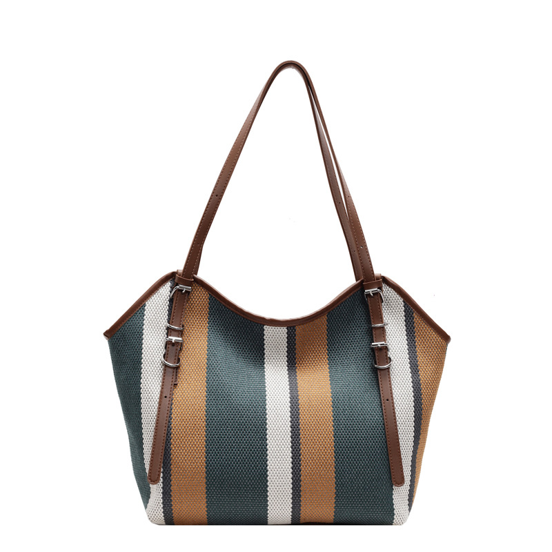 Simple and large-capacity single-shoulder bag for women's casual commuting tote bag, fashionable and versatile, new design sense bag for autumn and winter Item Picture