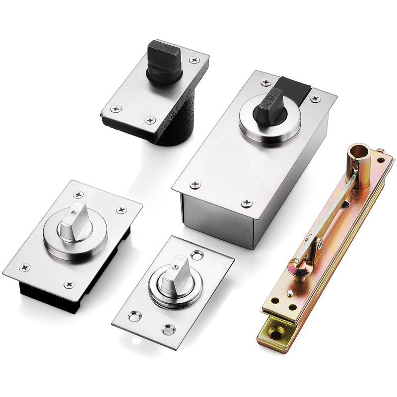360-degree rotating axis floor spring wooden door top and bottom hinges, frame door floor hinges, non-automatic door hinges, heavy-duty Item Picture