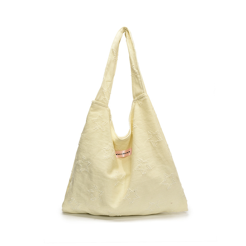 French-style single-shoulder bag, large-capacity commuting, country-style student portable shopping bag, handbag, commuting tote bag for work Item Picture