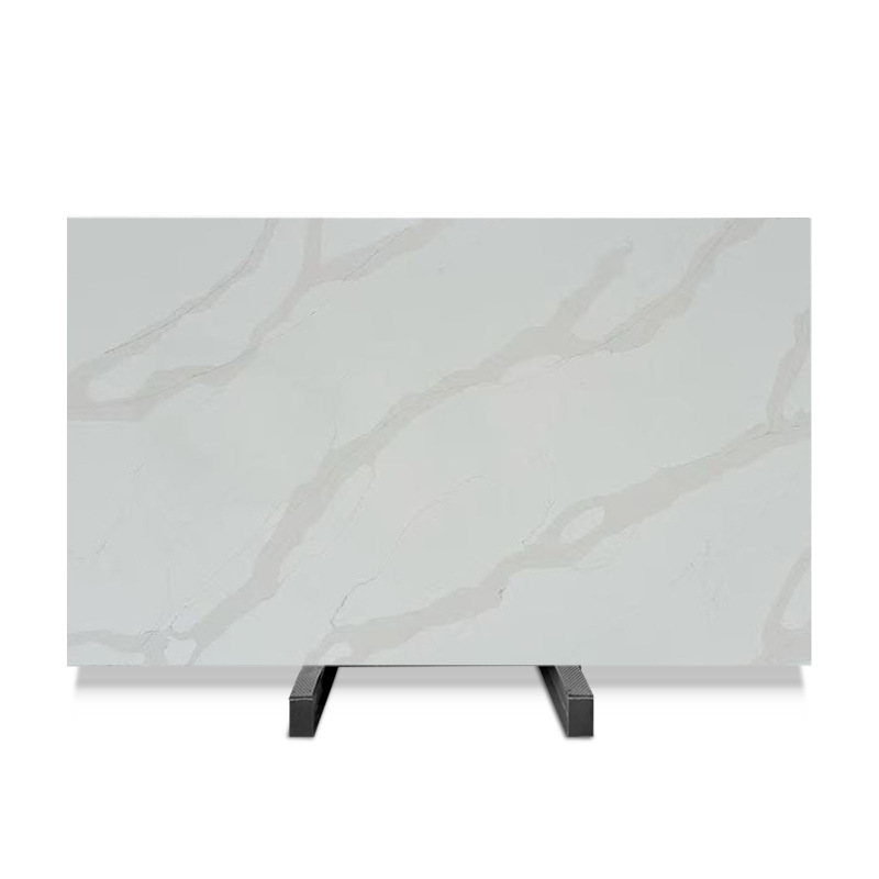 Yunfu zero-silica quartz stone countertop wholesale factory direct sales, undertaking engineering processing of kitchen cabinets, island countertops and kitchen countertops Item Picture