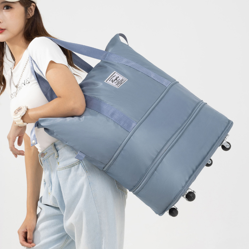 Universal wheel travel bag 2025 new model, lightweight luggage bag, storage bag, maternity bag, dry and wet separation fitness yoga bag Specification drawing