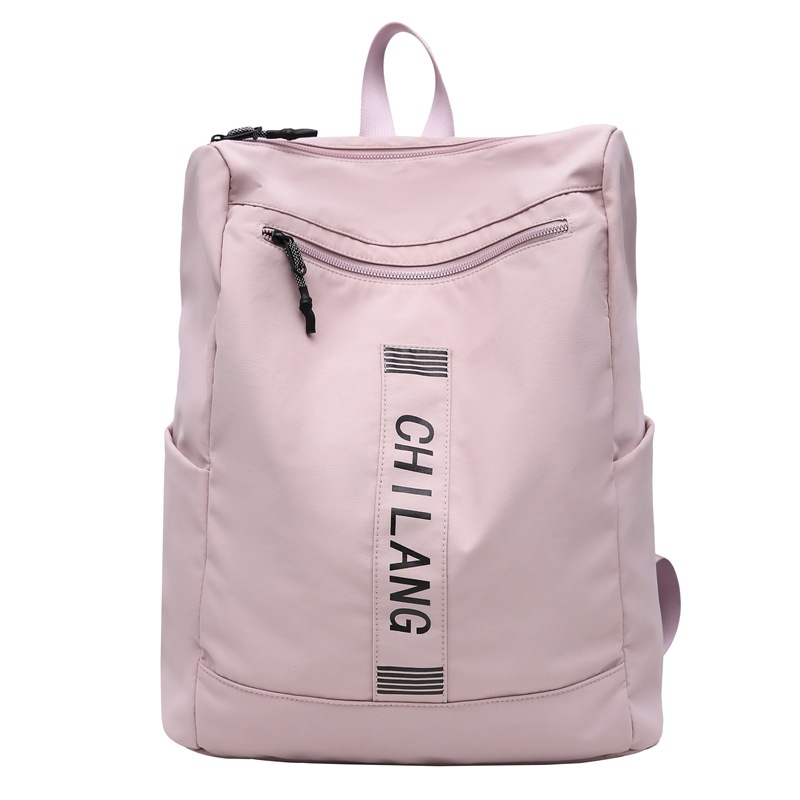 A new solid color large-capacity backpack for the fashionable autumn and winter season, a casual, trendy and versatile school style backpack Item Picture