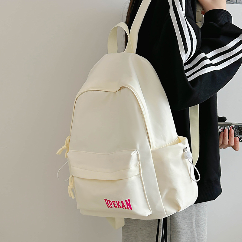 A simple and versatile backpack for junior and senior high school students in the Korean style of Instagram, and a backpack for college students with a high level of appearance details Picture