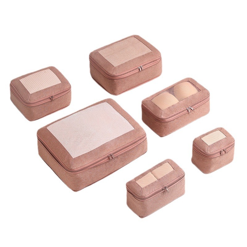 The travel storage bag and sub-packing bag can compress large-capacity luggage for travel, and is a six-piece set for organizing luggage and clothes Item Picture