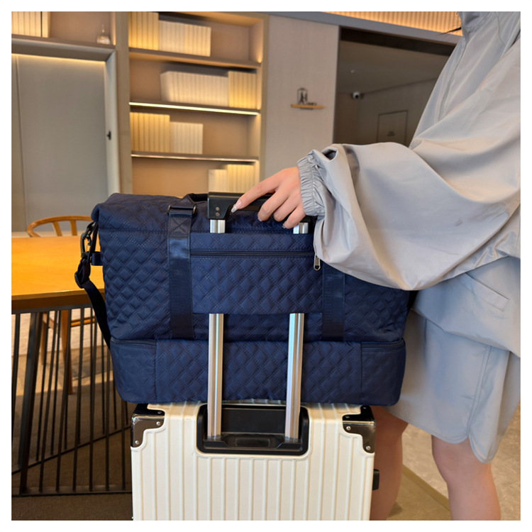 Travel bag, women's dry and wet separation fitness bag, large-capacity leisure sports yoga fitness bag, short-distance business trip luggage bag Application Scenario