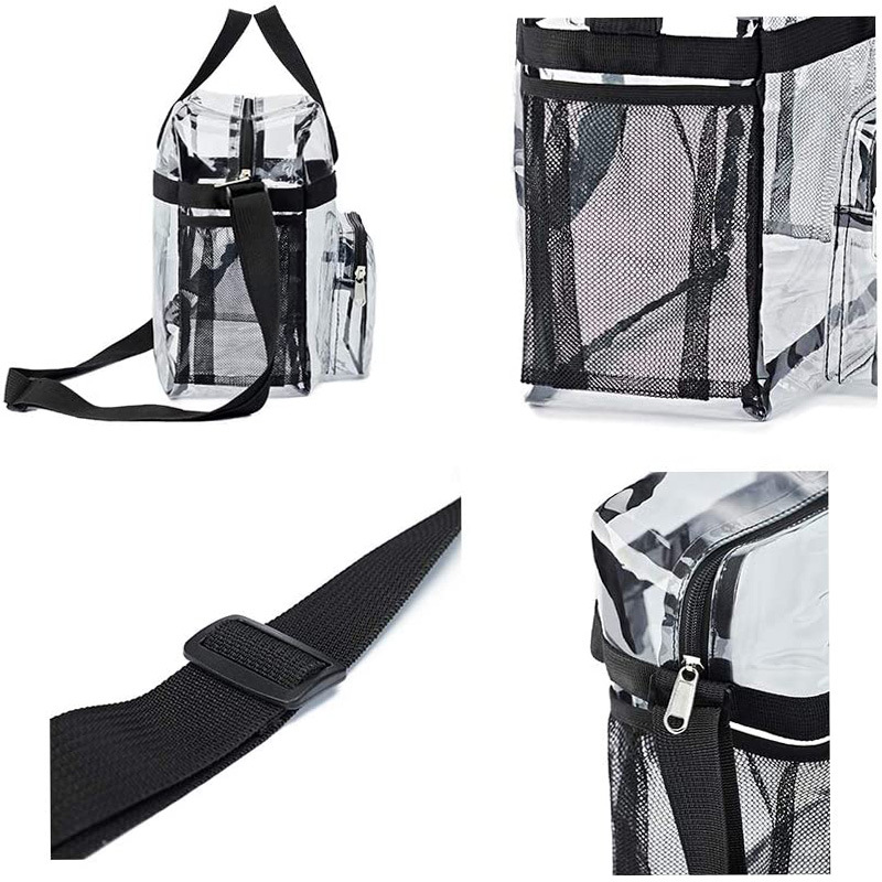 Cross-border crossbody large-capacity storage luggage bag, transparent PVC portable hand-held travel cold-proof toiletry bag in stock Application Scenario