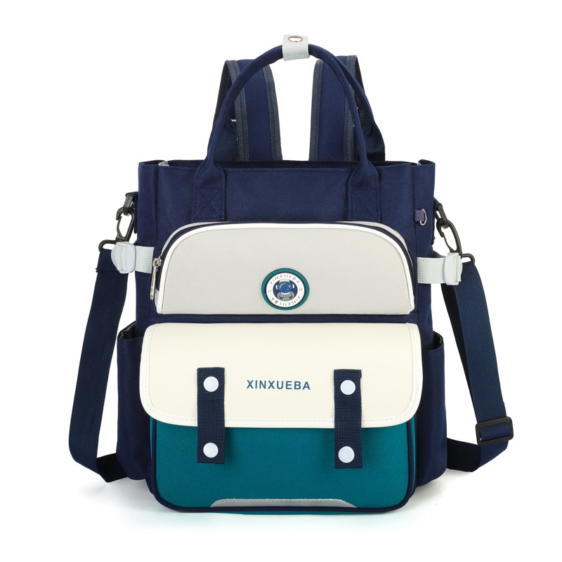 Cross-border primary school student tutorial bags, boys' tutorial bags, girls' lightweight tote bags, crossbody bags, simple backpacks Application Scenario