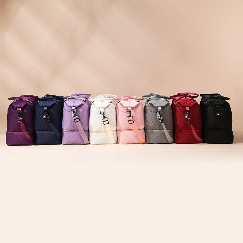 Three-pocket short-distance travel bag, stretchable suitcase, large-capacity women's light maternity bag, storage bag, hand-held luggage bag details Picture