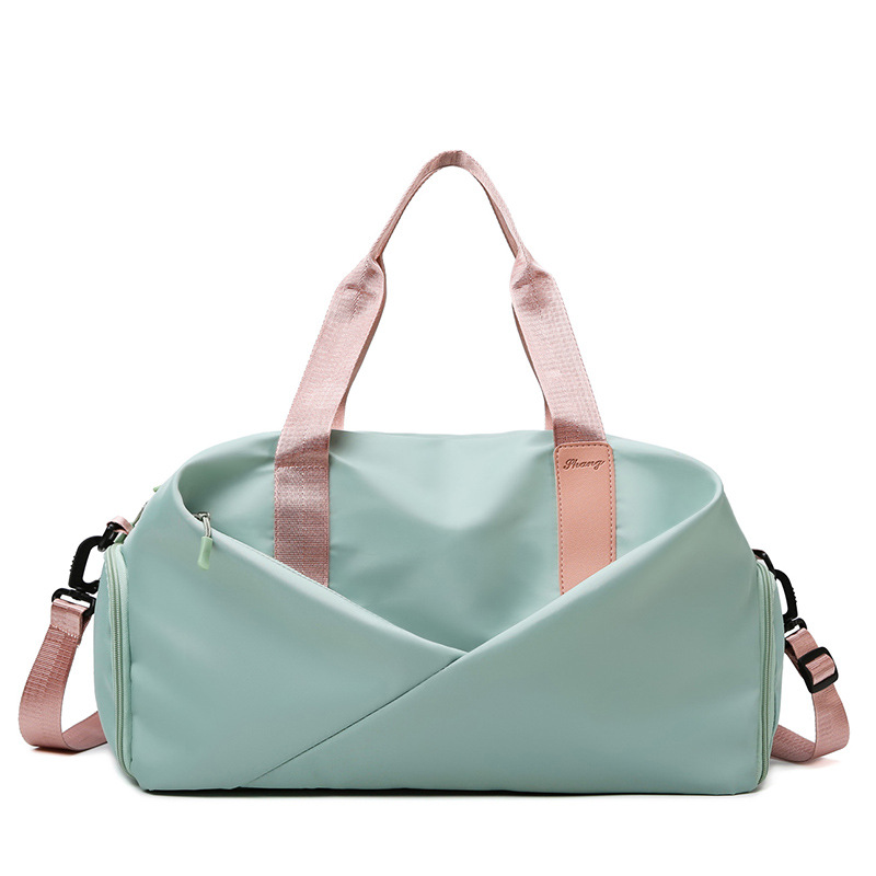 New travel bags, hand-held large-capacity short-distance luggage bags, lightweight travel bags, dry-wet separation sports and fitness bags details Picture