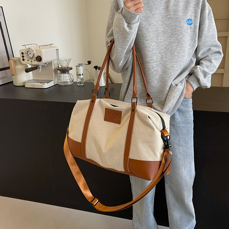 2025 New hand-held travel bag for men and women, lightweight short-distance business trip luggage bag, large-capacity sports, yoga and fitness bag details Picture
