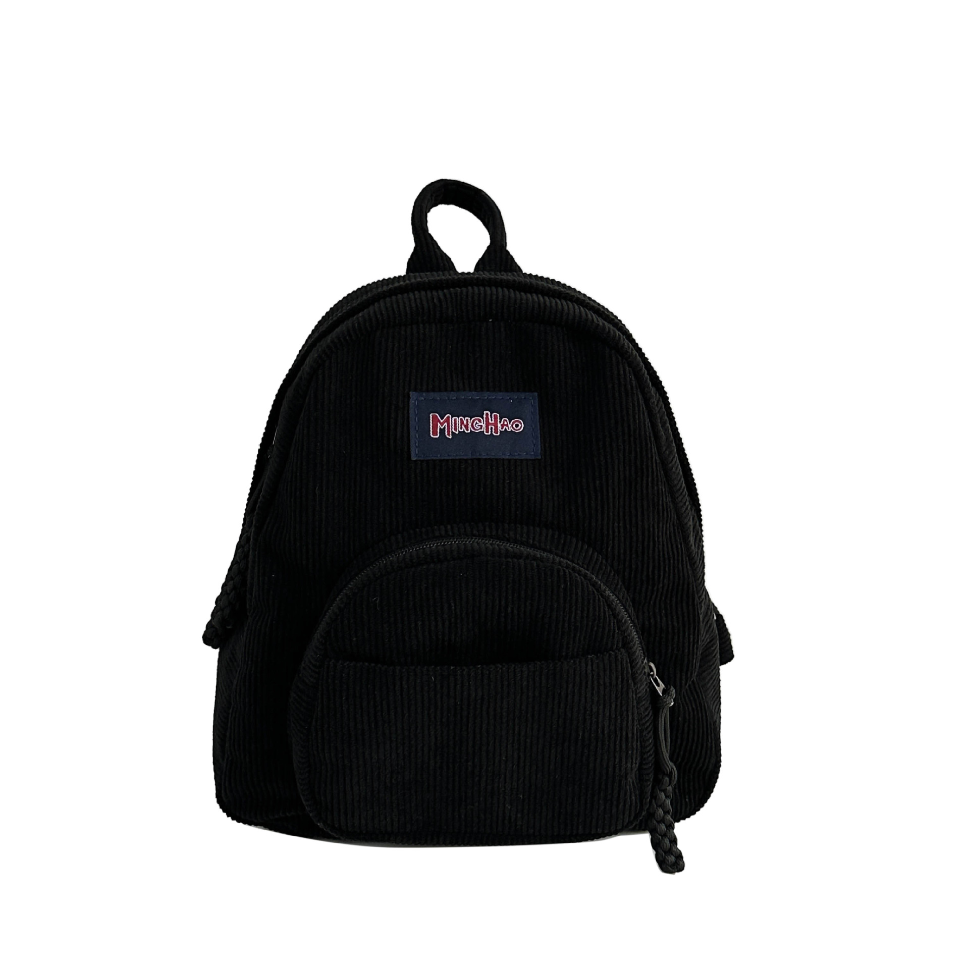 New retro forest-themed corduroy backpack, a Korean-style ins artistic backpack for college students to attend classes and go shopping Item Picture