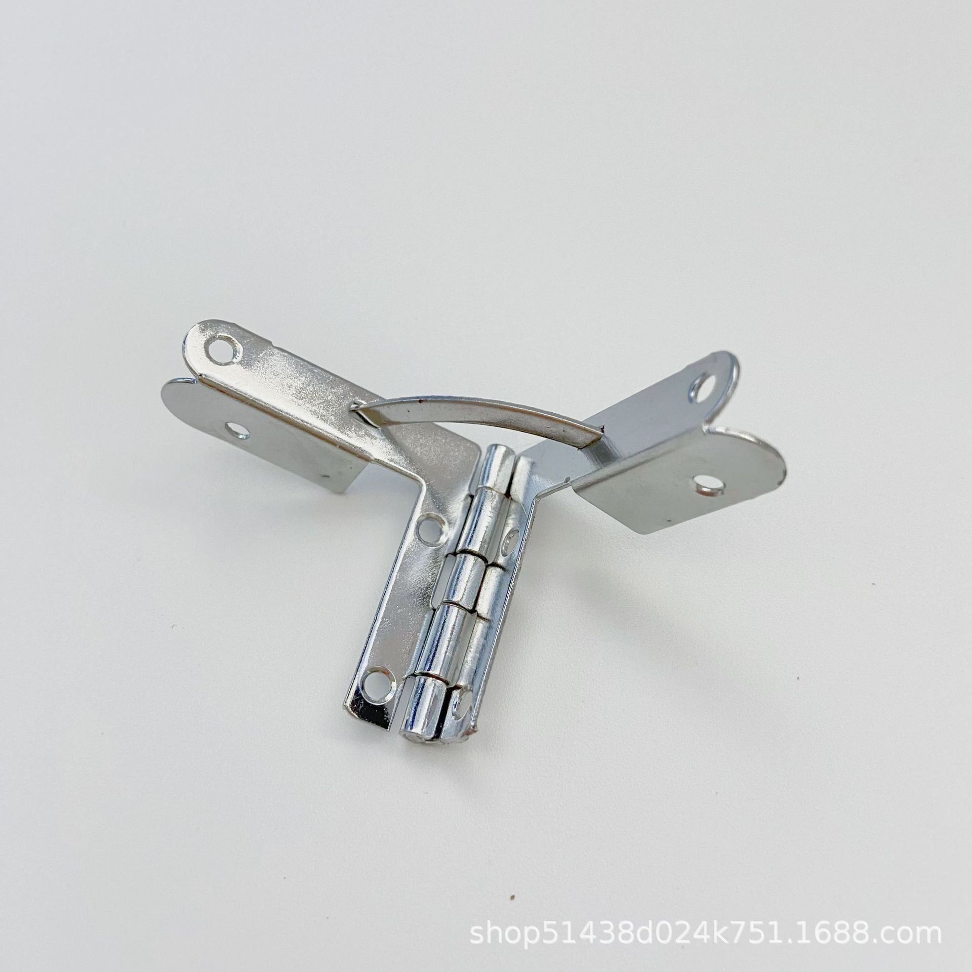 Seven-character hinge support hinge pull rod folding hinge with bent foot gold hinge aircraft hinge Specification drawing