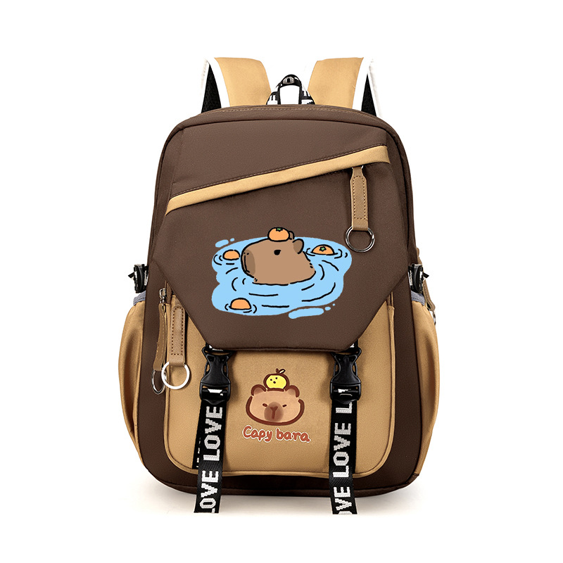 High-appearance-level, dirt-resistant Kapibala schoolbag, children's backpack, super cute boys and girls, junior high school and college students' campus backpacks Application Scenario