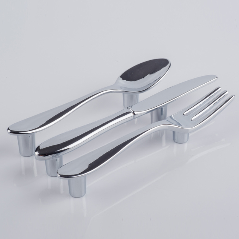 Creative furniture handles, exquisite drawers, cabinets and kitchen handles for tableware, knives, forks and spoons full figure