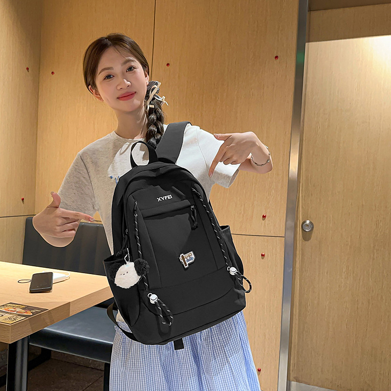 New schoolbag, Korean style, Japanese style, 2025 college student backpack, large-capacity travel backpack, cute for junior high school students Specification drawing