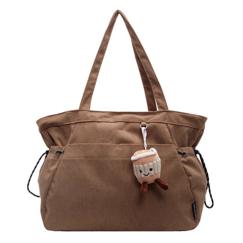 The 2024 new Tote bag is a stylish, simple, casual and versatile velvet autumn and winter fashion tote bag with large capacity Item Picture