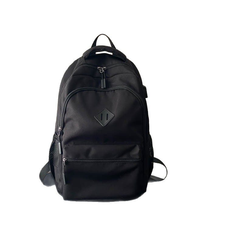 Trendy backpack, durable, simple and large-capacity backpack, junior high school computer bag, and casual schoolbag for college students Item Picture