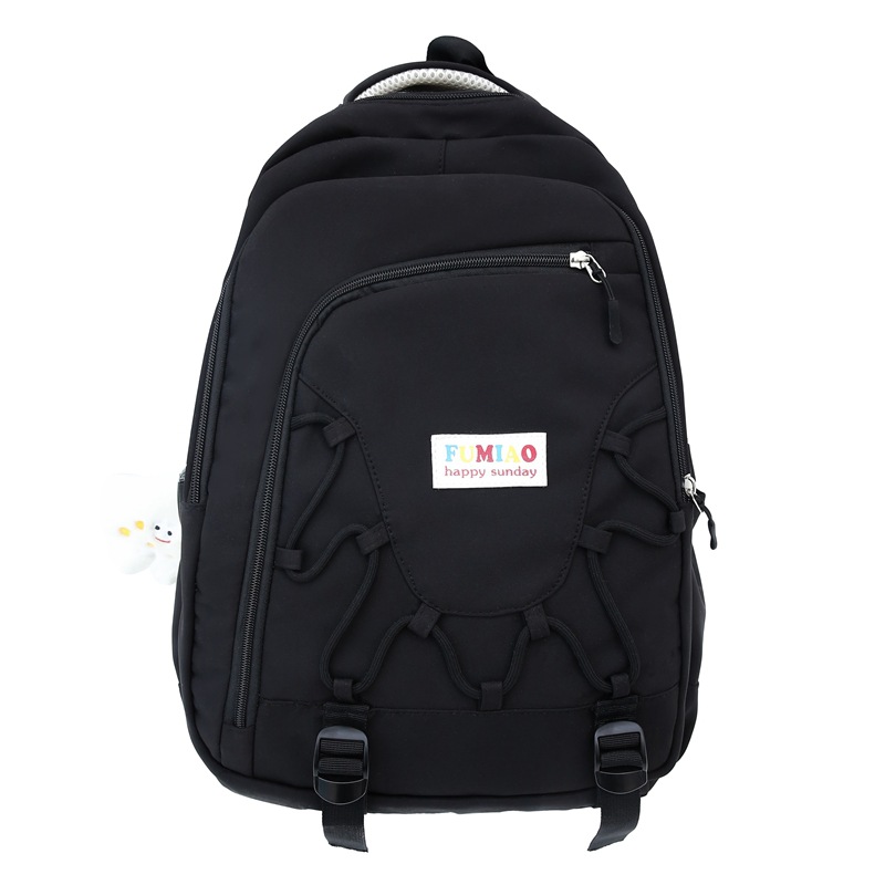 Color-matched backpacks for junior high and senior high school students, niche backpacks, new large-capacity student backpacks for high school and college students Item Picture