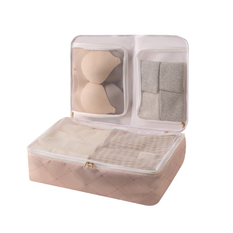 Three-in-one portable travel clothing storage bag, intimate underwear and underpants storage bag, waterproof business trip suitcase for separate packaging Item Picture