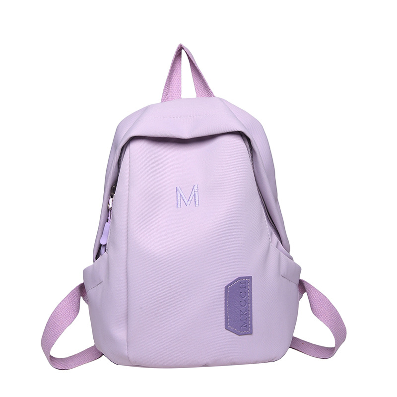Junior high school student schoolbags for girls, large-capacity, simple and niche backpacks, high-end, dirt-resistant, casual and original backpack trend Item Picture