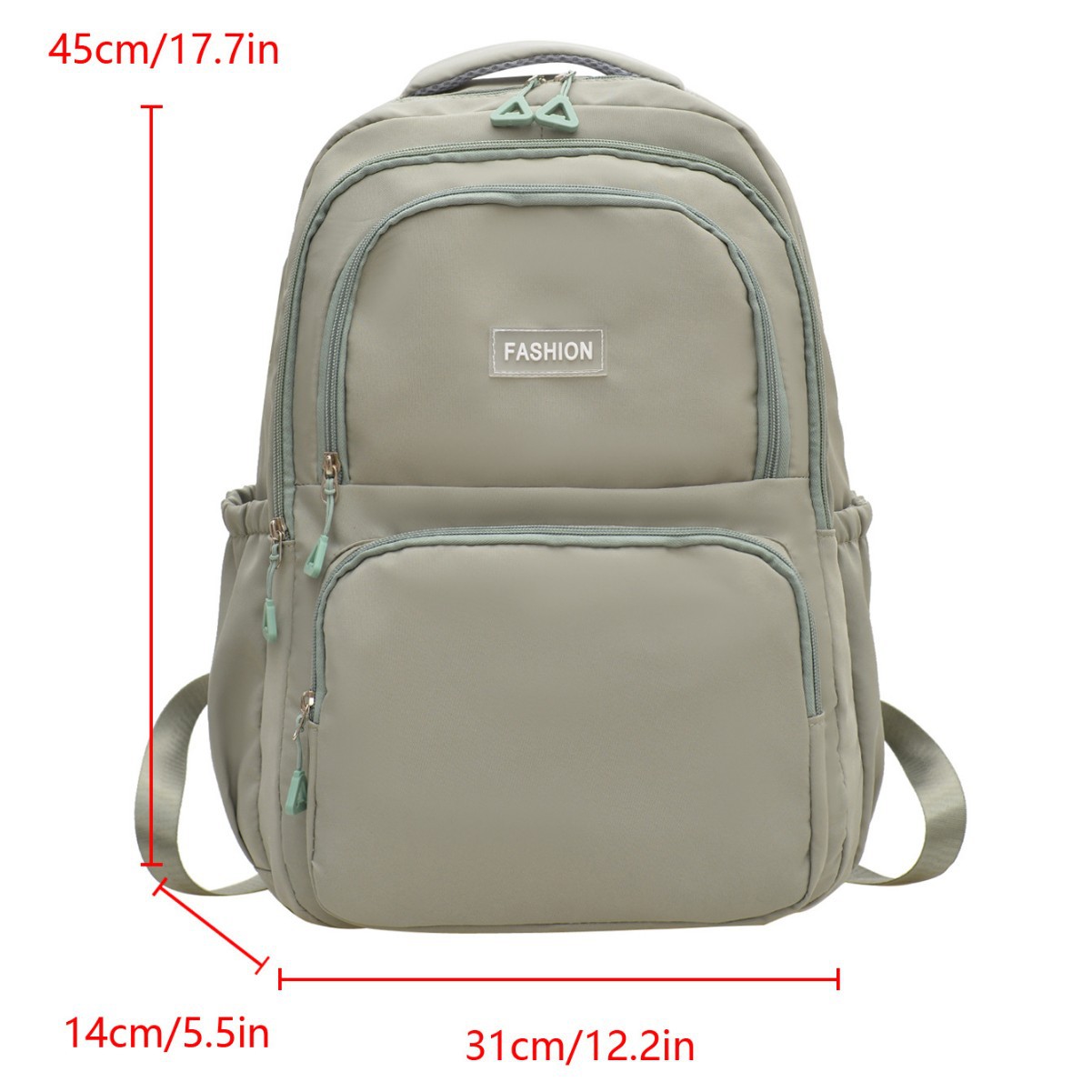 A new multi-layered, simple and versatile backpack for students, a large-capacity schoolbag for high school and junior high school students, and a laptop backpack Item Picture