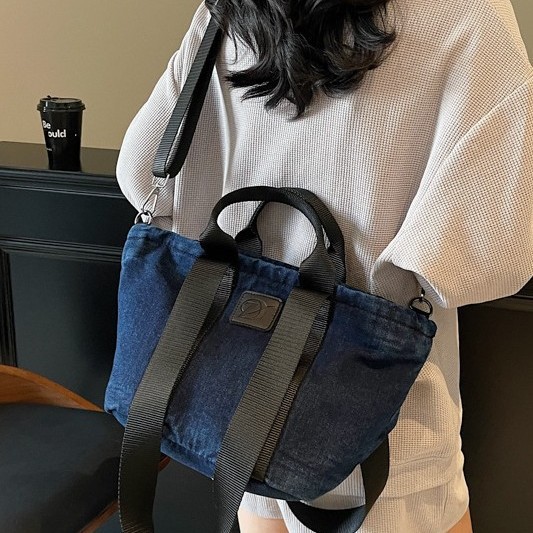 High-quality large-capacity bags, Japanese tote bags, denim handbags, crossbody bags, single-shoulder bags, universal luggage bags Application Scenario