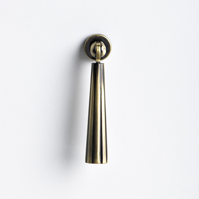 Modern and simple solid single-hole handle, light luxury shoe cabinet, TV cabinet, drawer, wine cabinet, handle, lifting ring, zinc alloy handle Item Picture