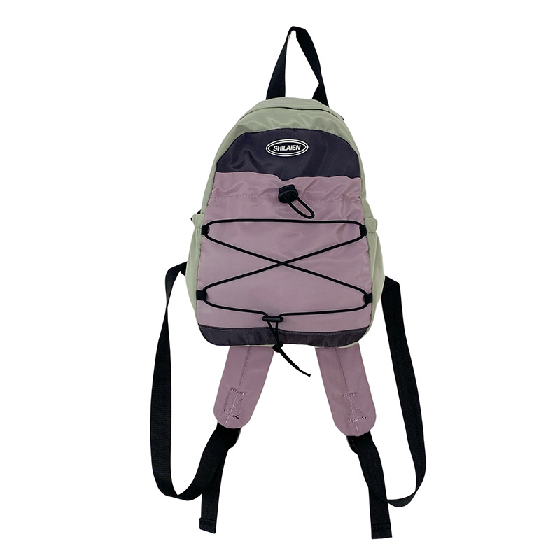 Mini fashionable outdoor travel bag, new Korean-style lightweight backpack for boys and girls, junior high school hiking backpack Item Picture