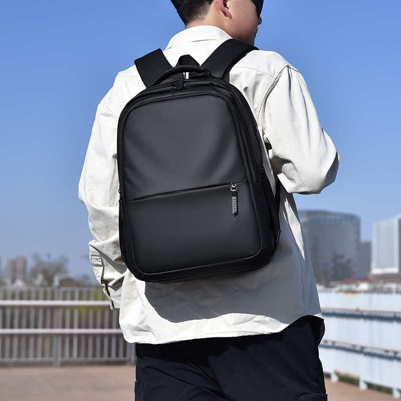 Cross-border new large-capacity, simple men's backpack, casual travel backpack, laptop package and outsourcing full figure