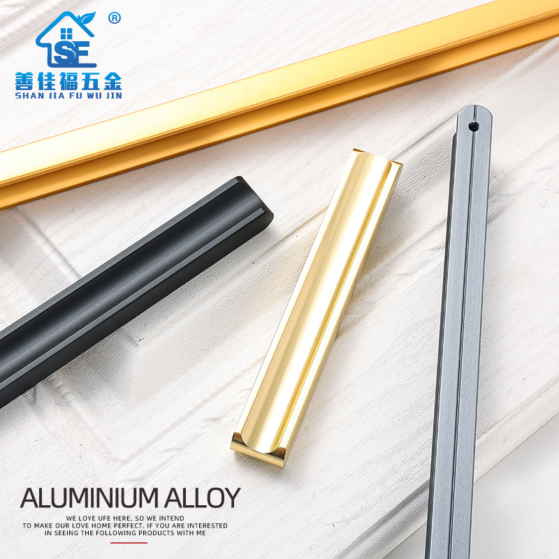 Factory wholesale of hardware furniture accessories, long door cabinet handles, home and office door cabinets, drawers, door handles Application Scenario