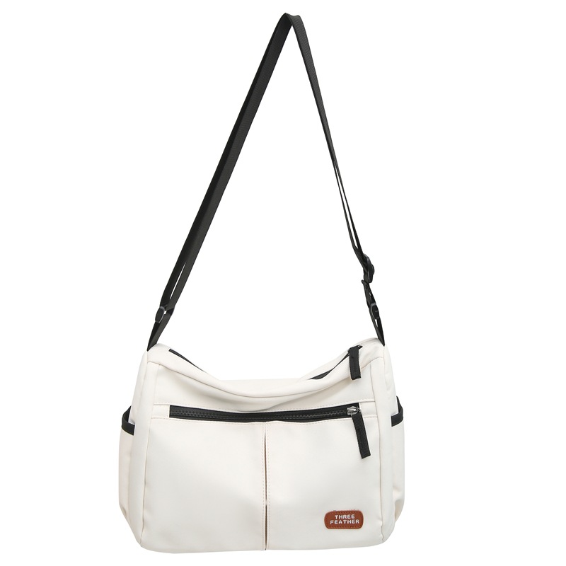 New large-capacity student single-shoulder crossbody bag, Japanese workwear style casual and trendy backpack, commuter messenger bag for men and women Item Picture