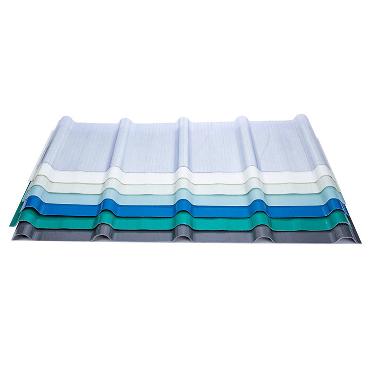 frp fiberglass reinforced plastic anti-corrosion tiles, acid and alkali resistant roof tiles for chemical plants, thickened heat insulation fiber polyester tiles with film coating Item Picture