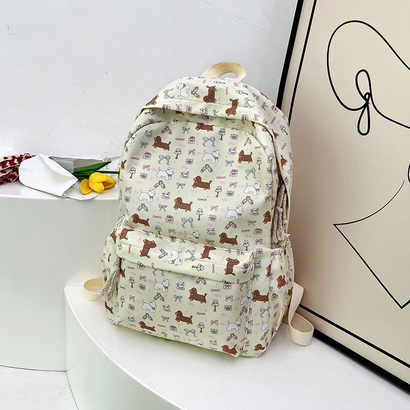 Schoolbag, campus style, popular cartoon, cute junior high school student, large-capacity backpack, fresh and cute student, high appearance level backpack Specification drawing