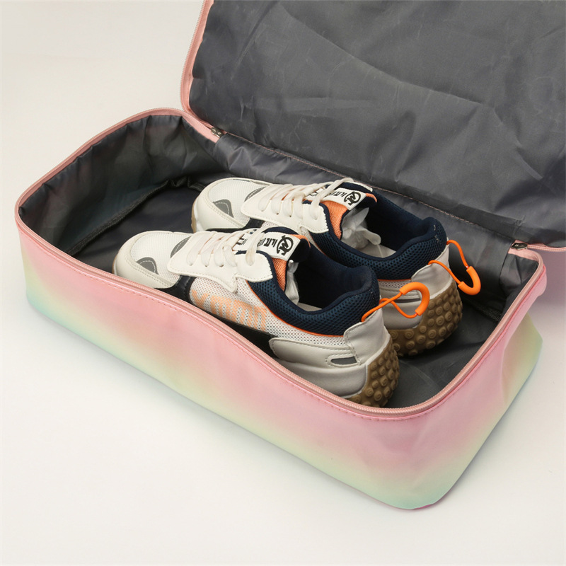 Customizable pearlescent and colorful travel bags, large-capacity short-distance travel bags, lightweight hand-held luggage bags, yoga and fitness bags Specification drawing
